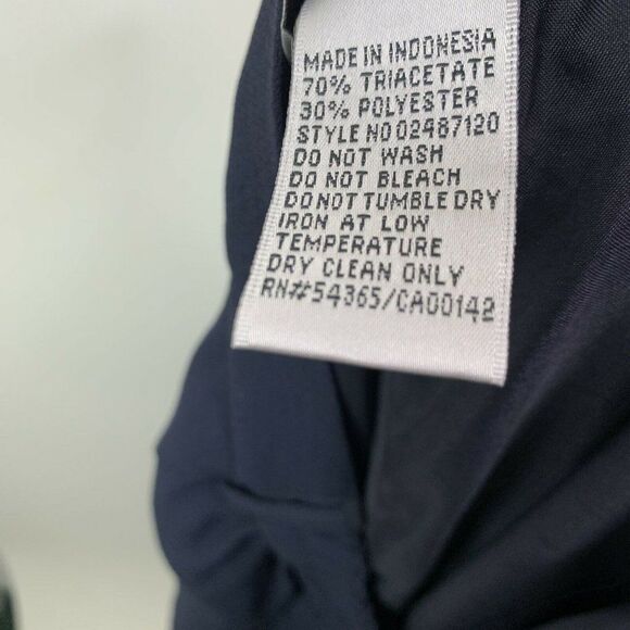 Nygard Women Pant Size 24 Blue Lined Pleated Front - Picture 8 of 9